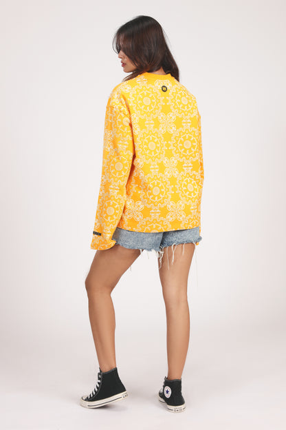YELLOW PAISLEY TEE