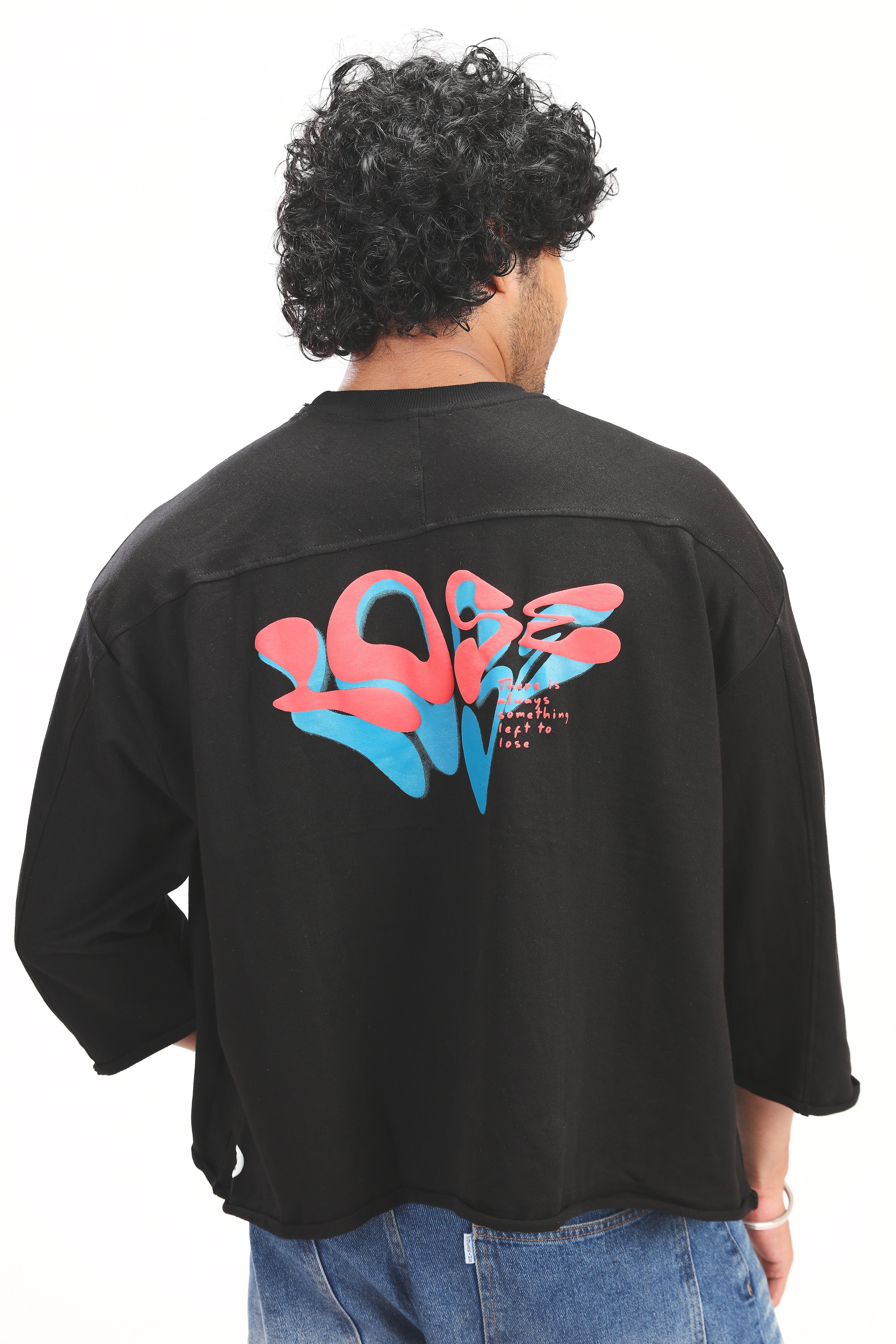 BLACK LOSE TEE