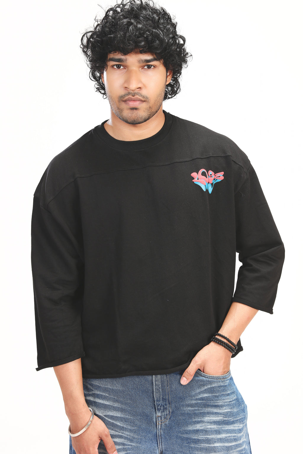 BLACK LOSE TEE