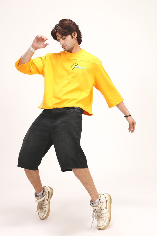 STAYGROOVY YELLOW TEE Hover Image