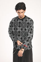 BLACK PAISLEY TEE