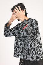 BLACK PAISLEY TEE