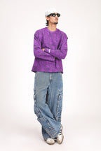 PURPLE PAISLEY TEE