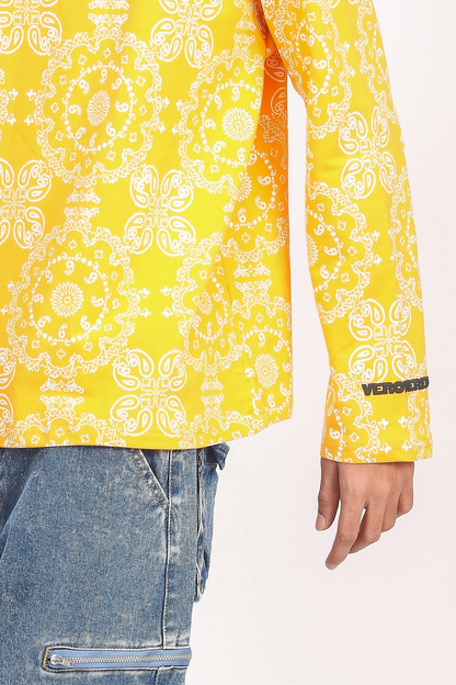 YELLOW PAISLEY TEE
