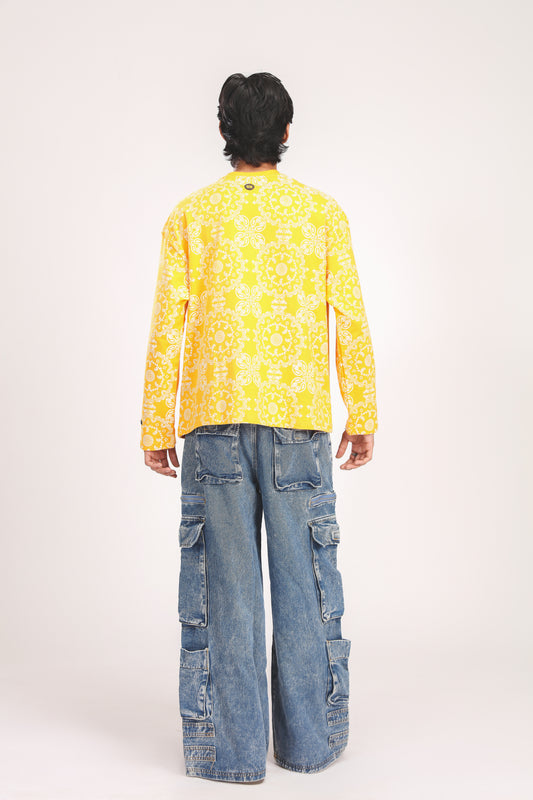YELLOW PAISLEY TEE