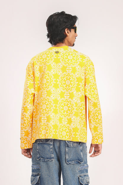 YELLOW PAISLEY TEE