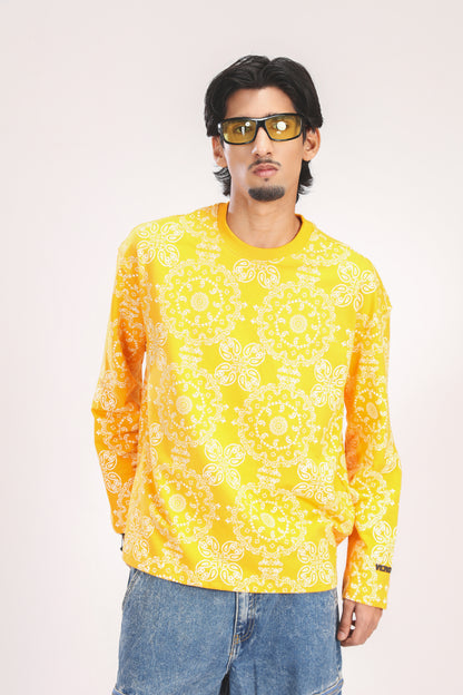 YELLOW PAISLEY TEE