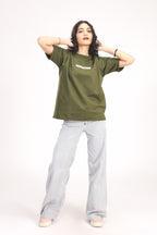 ANXIETY OLIVE GREEN TEE