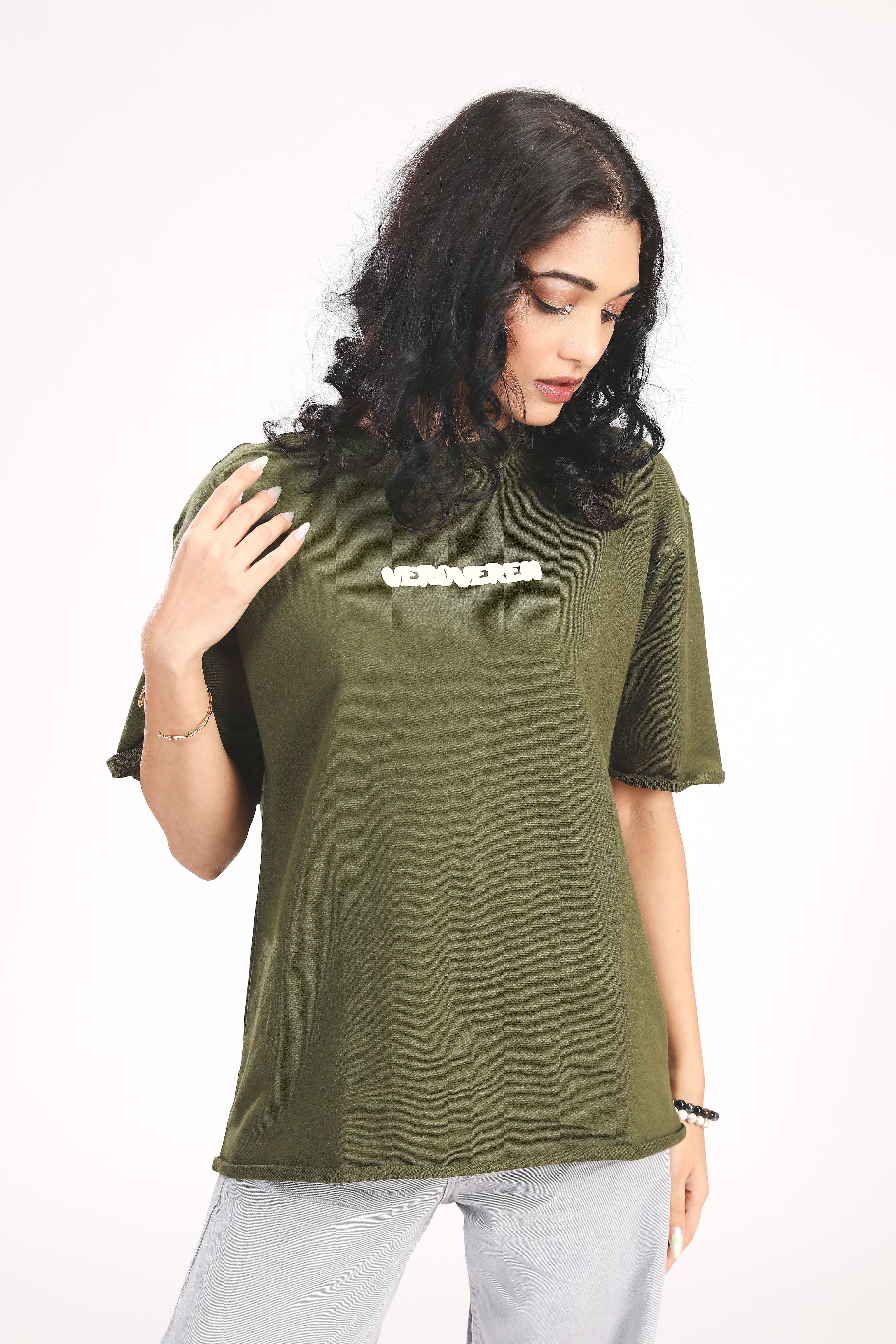 ANXIETY OLIVE GREEN TEE