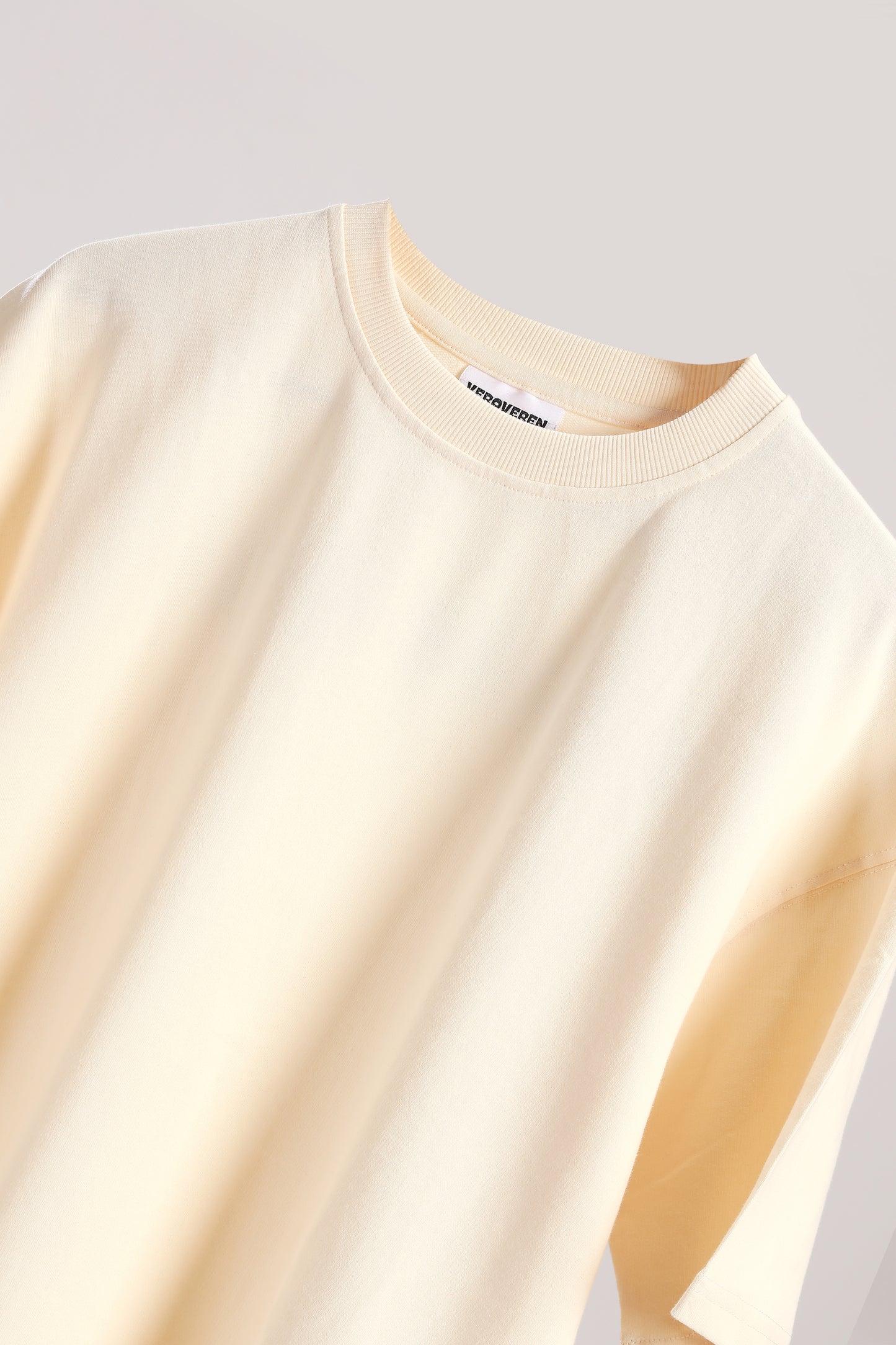 CREAM BASIC T-SHIRT