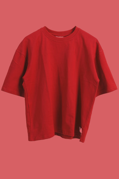 RED BASIC T-SHIRT