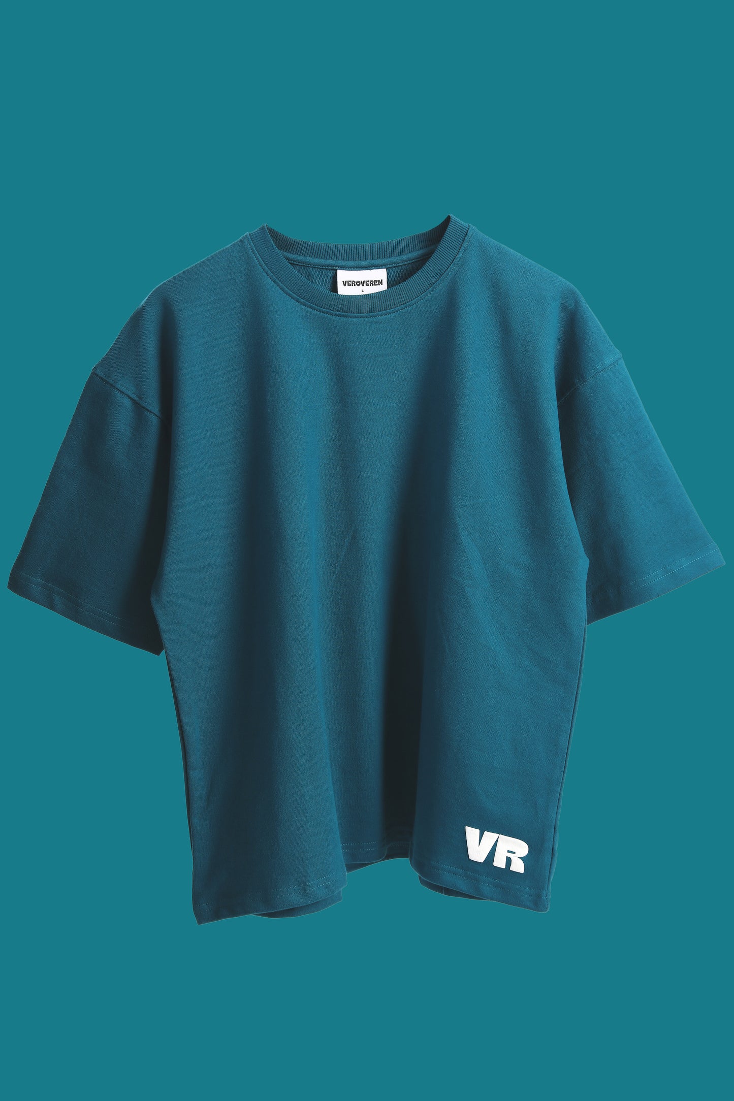 TEAL BLUE BASIC T-SHIRT