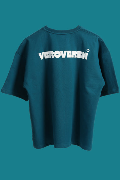 TEAL BLUE BASIC T-SHIRT
