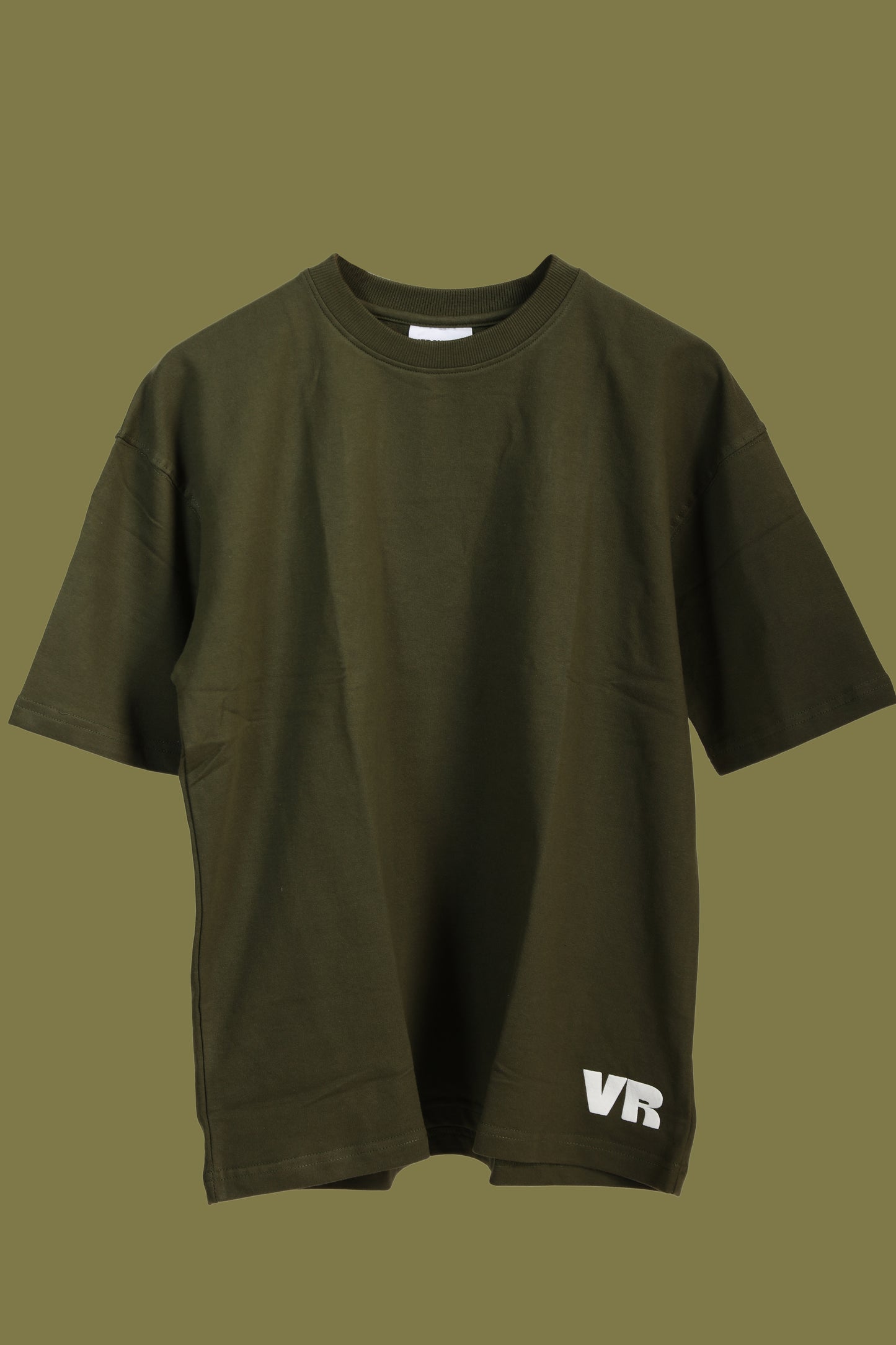 OLIVE GREEN BASIC T-SHIRT