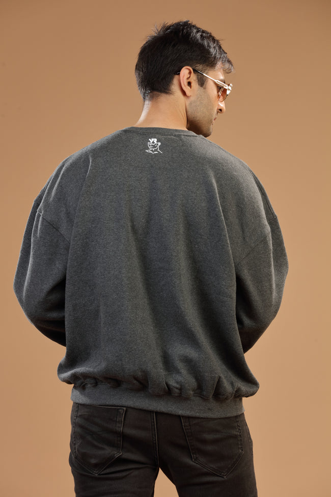Grey Round Neck Sweatshirt Main Image