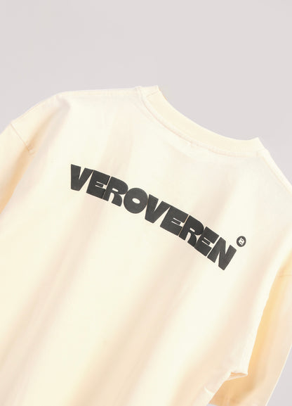 CREAM BASIC T-SHIRT
