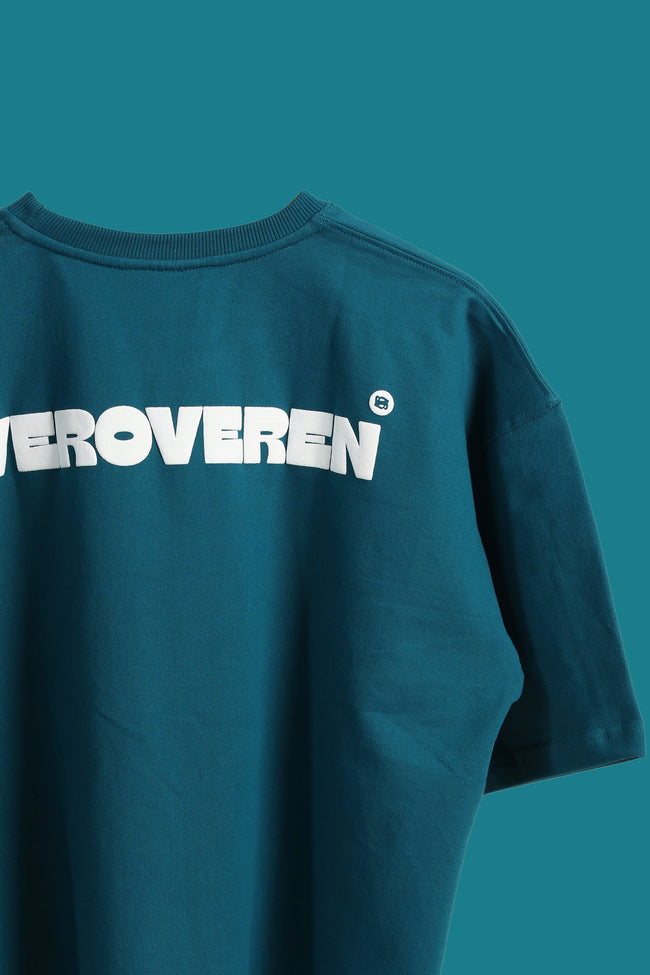 TEAL BLUE BASIC T-SHIRT Hover Image